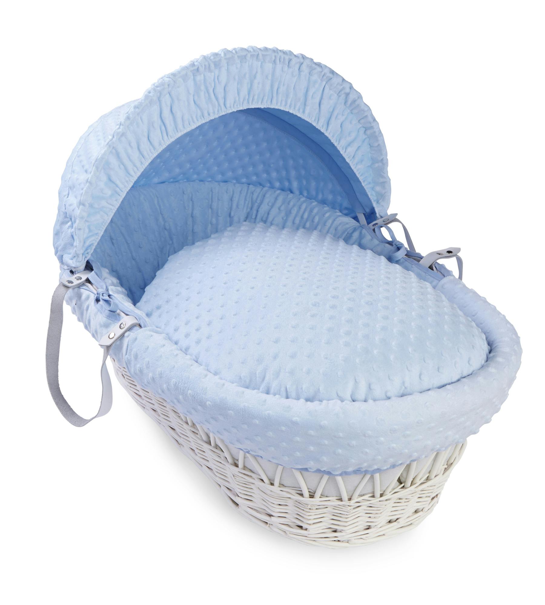 Pink Honeycomb Moses Basket Bedding 100% cotton waffle Dressing Set 
