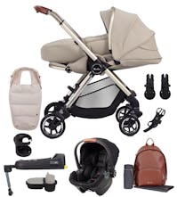 Silver Cross Dune 2022 with Carrycot & Ultimate Pack - Stone