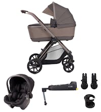Silver Cross Reef 2022 with First Bed Carrycot & Travel Pack - Earth
