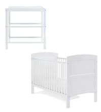 Obaby Grace 2 Piece Nursery Furniture Set - White