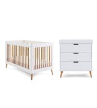 Obaby Maya 2 Piece Nursery Furniture Set - White