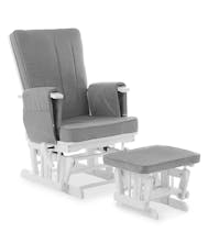 Obaby High Back Reclining Glider Chair and Stool