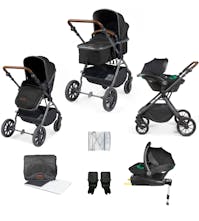 Ickle bubba Cosmo 3 in 1 Travel System with Stratus i-Size Car Seat & Base