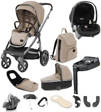 Babystyle Oyster 3 - Butterscotch with Peg Perego Viaggio Lounge i-Size & Base - 2023 Ultimate Bundle