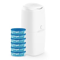Angelcare Nappy Disposal System with Refill Pack - White