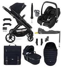 iCandy Peach 7 Travel System with Cabriofix i-Size & Base - Black Edition