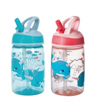 Nuby Mighty Swig Water Bottle 2 Pack - Whales