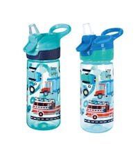Nuby Super Quench Water Bottle 2 Pack - Trucks