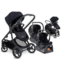 iCandy Orange 4 Twin Pushchair with Cocoon and Base - Black Edition